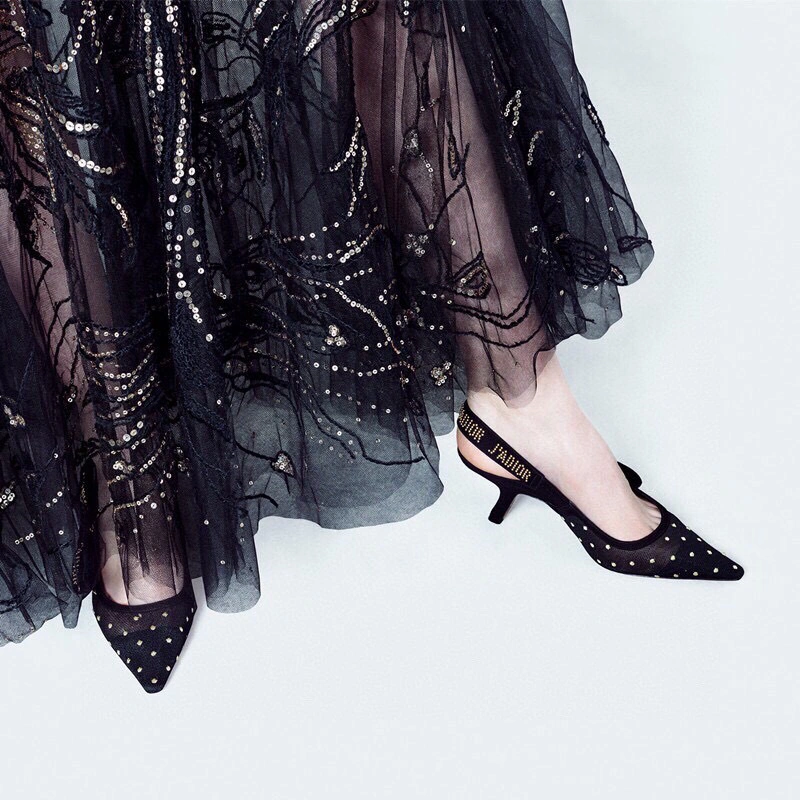 coco-- embroidery Heel height 1  6.5  9.5 slingback item : B-X024B25138